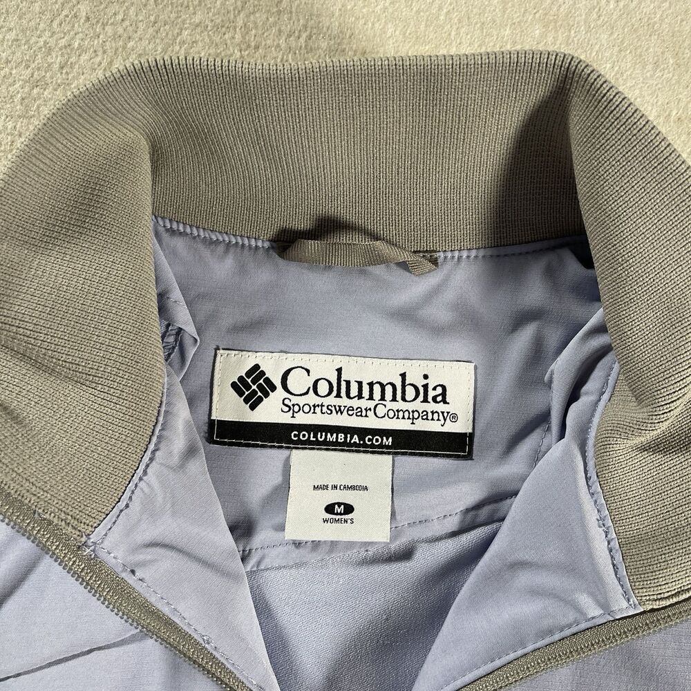 Vintage Columbia Women's Long Sleeve Light Purple Full Zip Jacket Size M - Picture 3 of 7